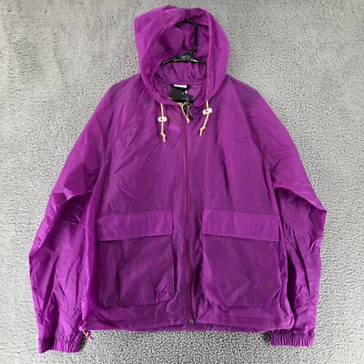North Face Heritage Windbreaker Windwall Jacket Purple Cactus Flower Men's L
