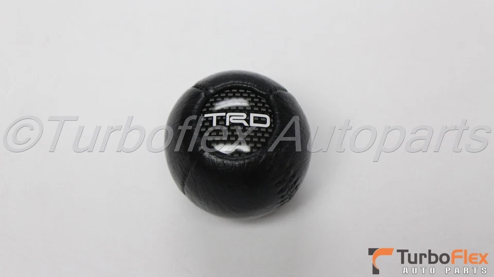 Toyota Scion Lexus TRD cuero perilla de cambio bola tipo M12X1.25 métrico genuino OEM Foto 3 de 4