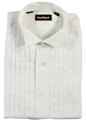 Wing Collar Pleated Tuxedo Shirt w 