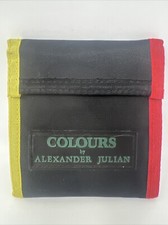 VTG Colours By Alexander Julian Color block Wallet EC Nvr Used 80 s