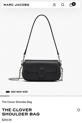 Marc Jacobs The Clover Shoulder Bag - Black | eBay