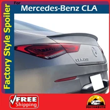 Trunk Spoiler For Mercedes-Benz CLA 4dr Flush Mount 2020+ Unpainted Primer
