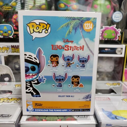 Funko Pop! Disney Lilo & Stitch, Skeleton Stitch 1234 PIAB/EE Exclusives - Picture 3 of 6