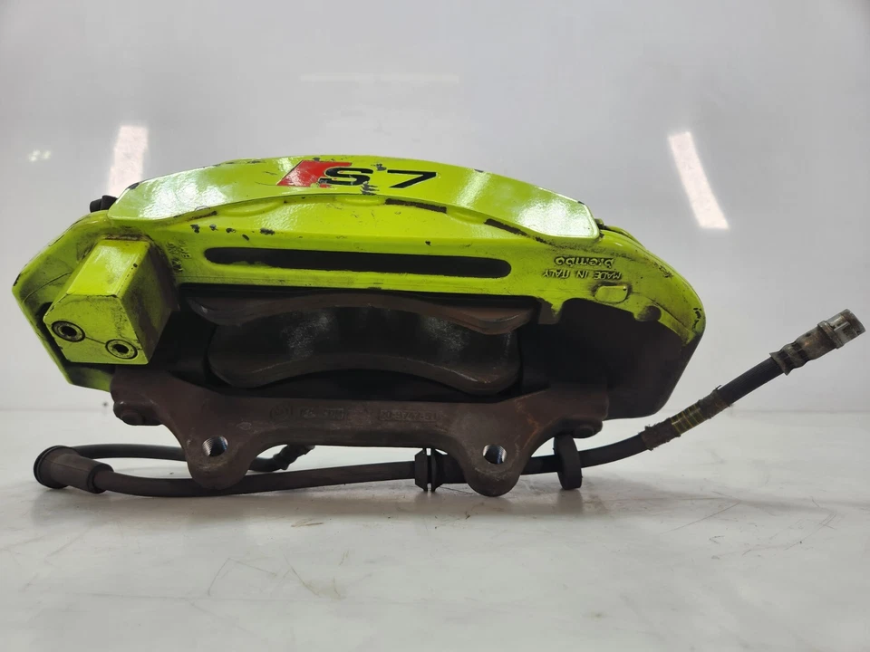 ✅ 2012-2018 OEM Audi S7 Front Left Driver Side Brake Caliper Brembo Yellow - Image 4 of 4