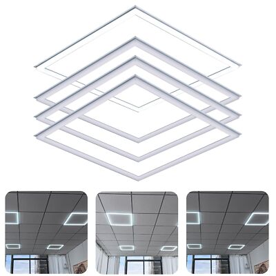 Flat Panel Light 2x2 Ft 4 Pack Led Frame Panel Light,Border Glow Light 45W 36...