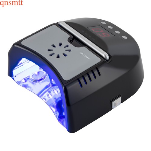 Lampada Asciuga Unghie Ricaricabile per Unghie Gel+Ventilatore 72W Lampada Unghie UV LED Senza Fili - Foto 11 di 20