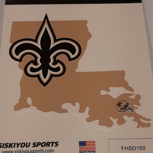 Calcomanía de vinilo oficial NEW ORLEANS SAINTS NFL Home State con pegatina automática ventana - Imagen 2 de 8