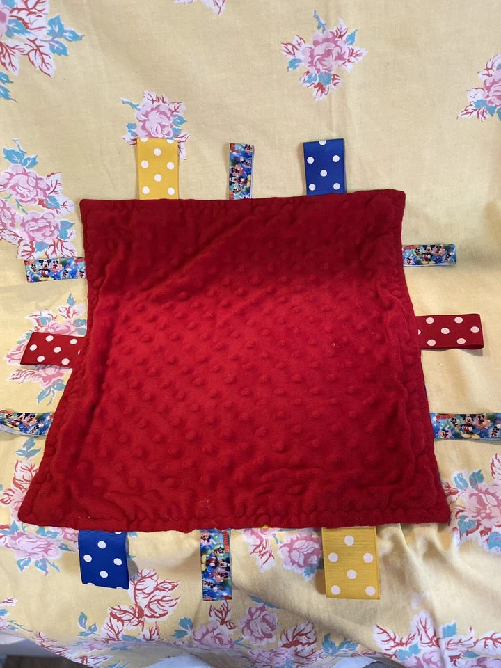 Mickey Mouse Baby Blankee Lovey Security  Plush Soft Handmade - Image 2 of 4