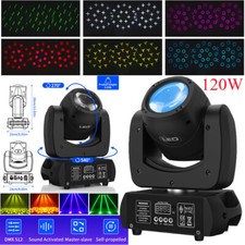 120W RGBW Moving Head Stage Lighting LED Spot Beam DMX Disco DJ Party GOBO Light