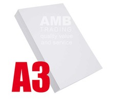 100x A3 HIGH QUALITY WHITE PRINTER/COPIER PAPER 80gsm GRAPHICS/ART/DRAWING/PRINT