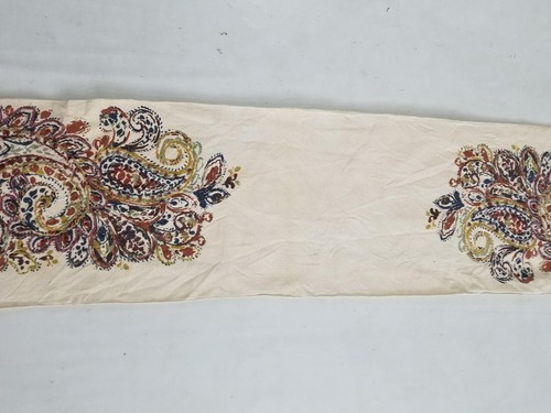 Vintage Traditional Printed & Embroidered Paisley Table Runner 171x39 cms - Picture 4 of 12