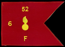 Large US Army F Co 6-52 Air Defense Artillery ADA Flag Patch KP-6