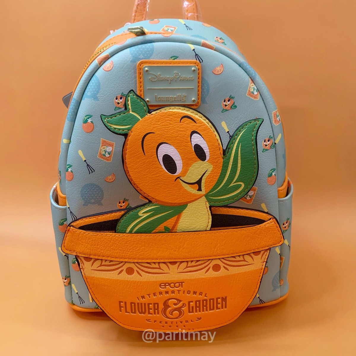 Orange Bird Loungefly Mini Backpack EPCOT International Flower