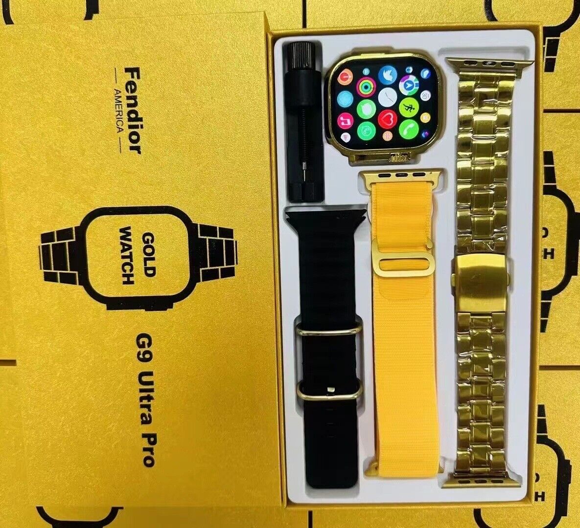 Gold Edition Color Smart watch G9 2023 Waterproof | wireless charging