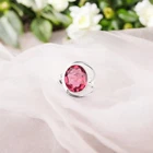 Natural Pink Tourmaline Gemstone Handmade 925 Sterling Silver Women's Jewelry