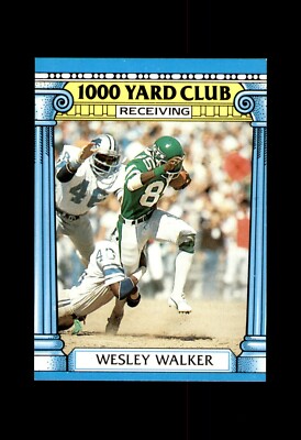 1987 TOPPS FOOTBALL NEW YORK JETS #22 WESLEY WALKER 1000 YARD CLUB