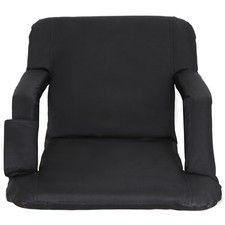 Stadium Seat for Bleachers 5 Reclining Positions Adjustable Stadium Chair Black