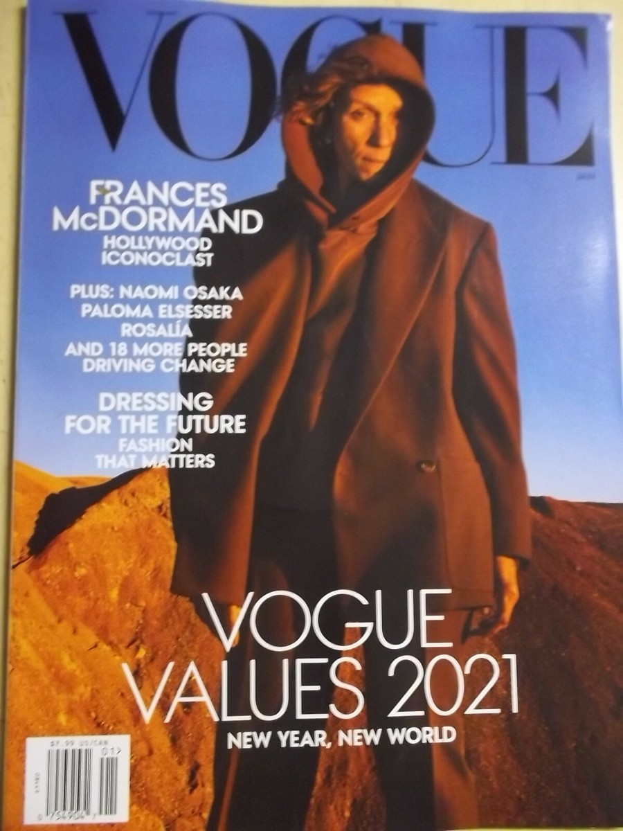 january 2021 Vogue magazine Naomi Osaka Frances McDormand covers