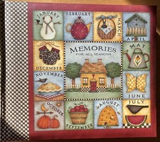 NEW Debbie Mumm Scrapbook Album w/Photo Frame Cards-100 Pages Hold 200 4  x6  s