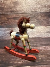 Vintage Wooden Toy Rocking Horse