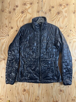 Helly Hansen Jacket Womens L Black Lifaloft Puffer Hiking Skiing Quilted Nano