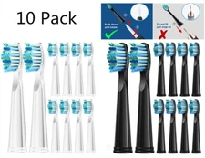 10 Electric Toothbrush Heads Replacement for YUNCHI Y1/2 Gloridea Wovida Kealive
