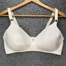 Warners Blissful Benefits Full Coverage Comfort Wireless Bra 38D White 4038