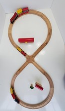 Figure 8 Wooden Train Track Set and accessories - compatible with Thomas, Brio
