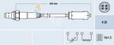 FAE Lambdasonde Sensor Abgassteuerung 77368 f�r BMW 8er E31 Z8 Roadster E52 850