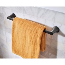 Moen Mikah 18 In. Matte Black Towel Bar
