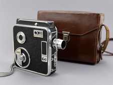 Vintage Meopta Admira 8E 8mm Movie Camera Leather Case Manual Czech