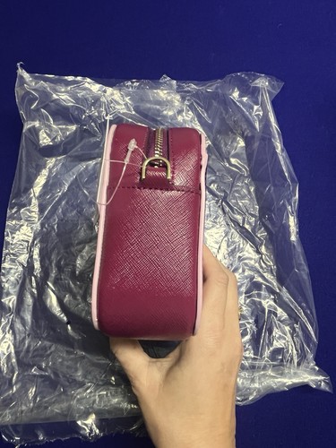 Kate Spade Oh Snap Mini borsa per fotocamera lampone scuro nuova - Foto 4 di 14