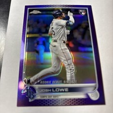 2022 Topps Chrome Baseball #USC155 Josh Lowe RC Rookie Debut Purple