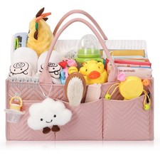 Large Diaper Caddy Organizer, Baby Organizers and Storage for Newborn Essenti...