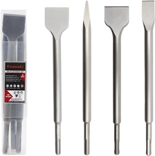 SDS Plus Masonry Chisel Set – 4-Piece Heavy-Duty Chisel Bits for Hammer Drill 
