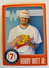 2025 Bobby Witt Jr. Whataburger Baseball Card Last in the Series