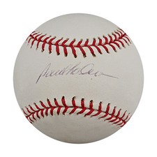 Paul Lo Duca Dodgers Marlins Mets Autographed OMLB Baseball Steiner COA-3