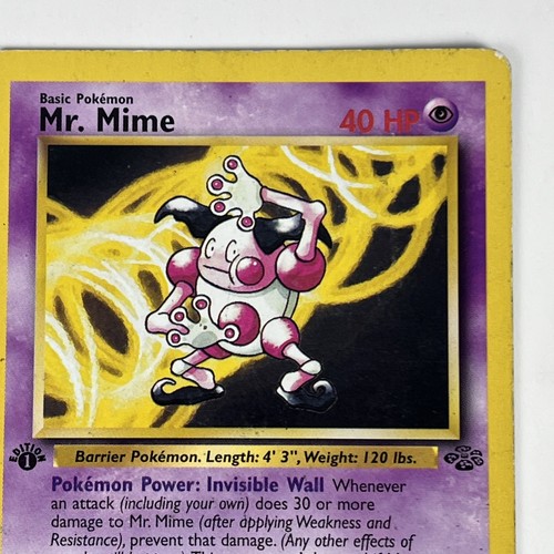 Mr. Mime Pokémon TCG 1999 Jungle #22/64 1st Edition MP - Picture 3 of 10