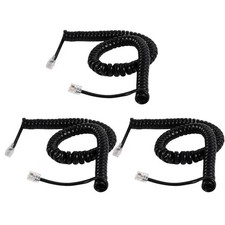 3PCS Phone Cord for Landline, 10 Ft Uncoiled/1.2 Coiled Telephone Cord,...