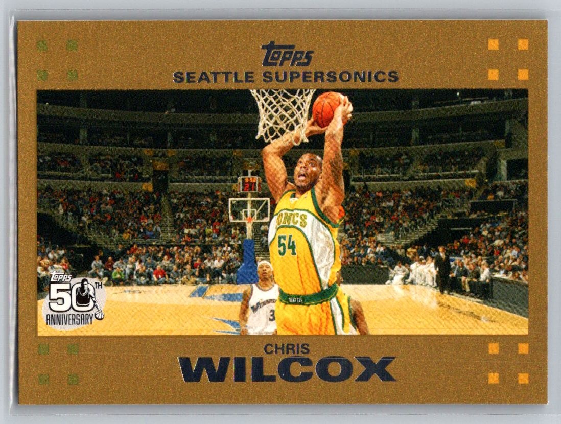 2007-08 Topps #49 Chris Wilcox Gold #/2007