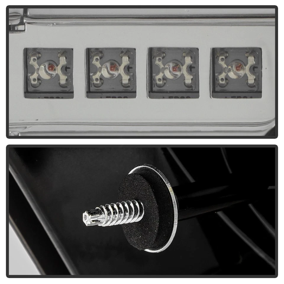 For Dodge Magnum 05-08 Driver & Passenger Side Chrome/Smoke LED Tail Lights Foto 3 de 4