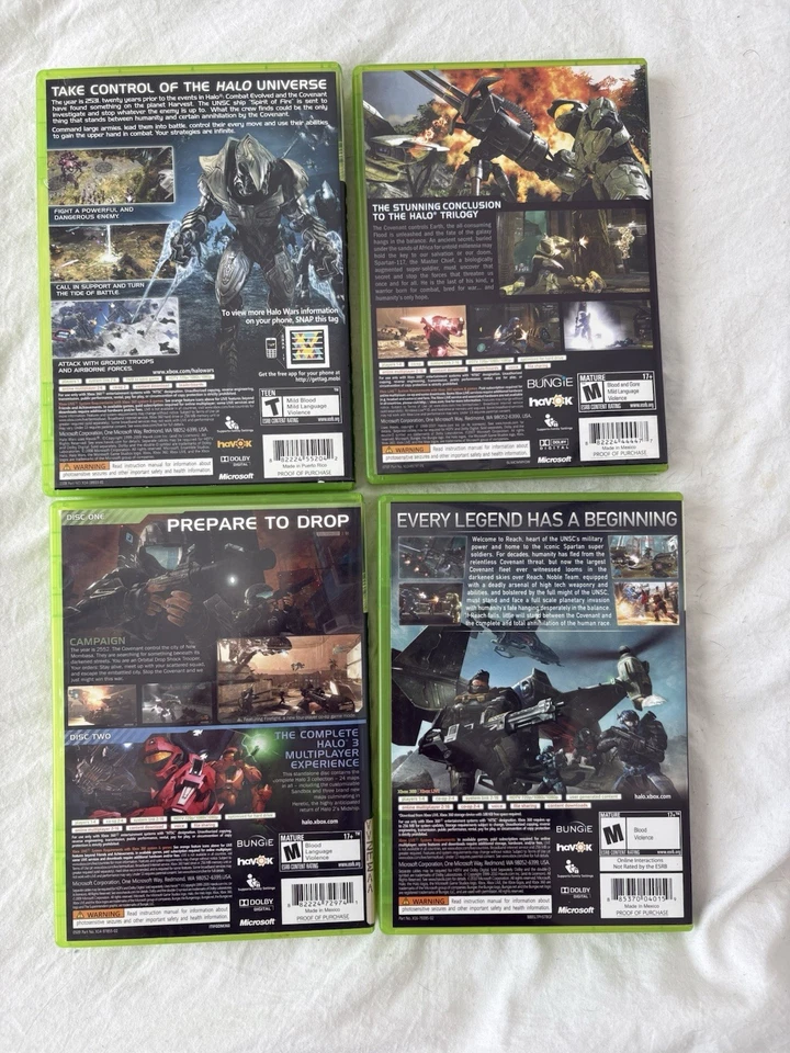 🔥 Xbox 360 Halo Lot (4 Games) – Halo 3, Halo 3: ODST, Halo Reach, Halo Wars - Image 2 of 3