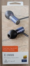 FINAL Audio E1000 BLUE High-resolution in-ear earphone E series / FI-E1DPLBU