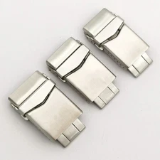 18-22mm Solid Watch Buckle Stainless Steel Watch Band Clasp 6 Hole US Stock