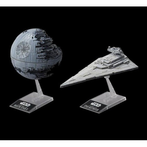 Revell Bandai 01207 Death Star Ii & Imperial Star Destroyer Plastic Model Kit - Image 9