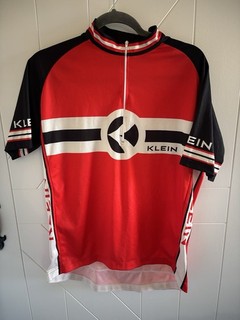 Vintage Klein branded cycling jersey Red Size XL