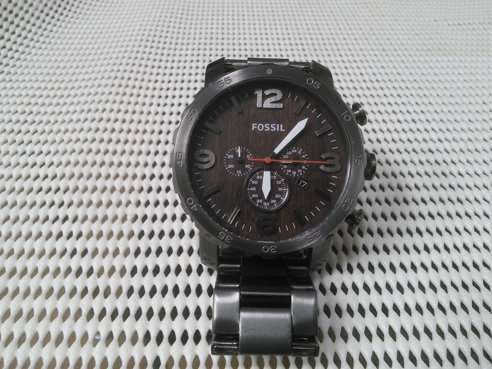 Fossil Men's - Nate Chronograph JR1355 - Smoke Grey Stainless-Steel Watch - image 3 of 4