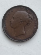 1853 Victoria Copper Coin