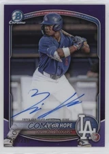 2025 Bowman Chrome Prospect Auto Purple Refractor /250 Zyhir Hope #CPA-ZH Auto