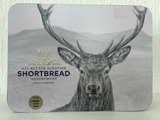 M&S Biscuits Scottish Shortbread All Butter Tin Stag Scotland (design may Vary)
